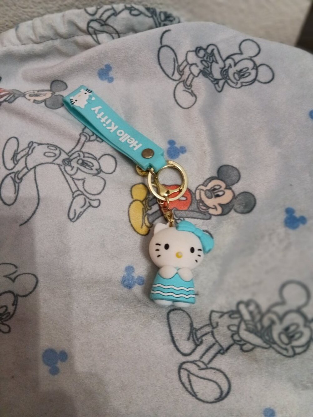 'Hello Kitty", Keychain With Bell